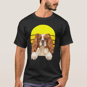 Vintage Sunset English Toy Spaniel Dog T-Shirt