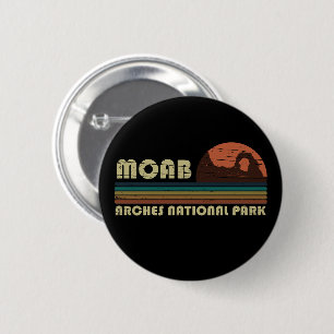 Vintage Sunset Moab Utah - Arches National Park 2 Inch Round Button