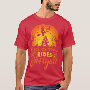 Vintage Sunset My Toy Fo Terrier Dog Ride Shotgun  T-Shirt