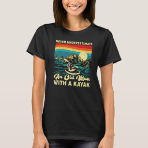 Vintage Sunset Never Underestimate An Old Man With T-Shirt