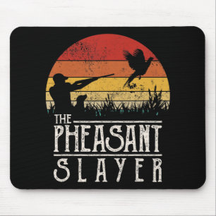 Vintage Sunset Retro Style Pheasant Hunting Pheasa Mouse Pad