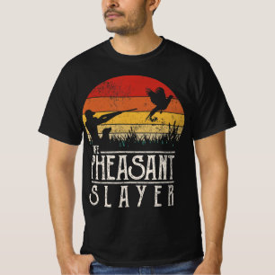 Vintage Sunset Retro Style Pheasant Hunting Pheasa T-Shirt