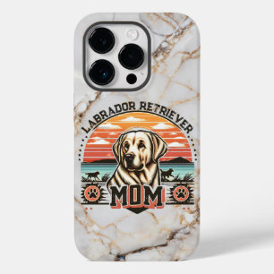 Vintage Sunset Serenity Labrador Retriever Dog Mom Case-Mate iPhone 14 Pro Case