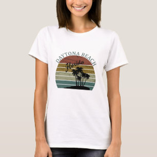 Vintage Sunset Summer Daytona Beach Florida T-Shirt