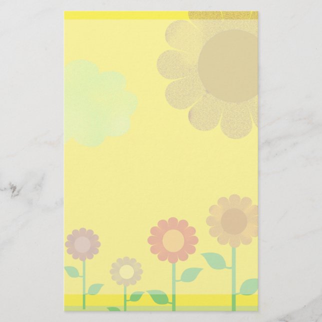 Vintage Sunshine Stationery (Front)