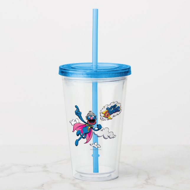 Vintage Super Grover Acrylic Tumbler (Front)