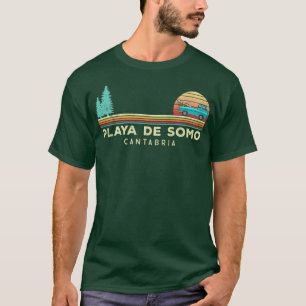 Vintage surf Playa de somo cabtabria - Surfer Prem T-Shirt