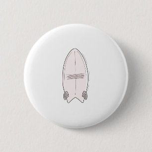 Vintage Surfboard 2 Inch Round Button