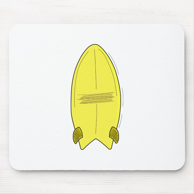 Vintage Surfboard Mouse Pad (Front)