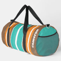 Vintage Surfboard Stripes - Subtle Wood Background