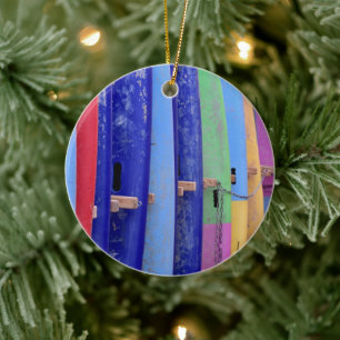 Vintage Surfboards Ceramic Ornament