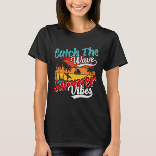 Vintage Surfer Retro Surfing Beach Summer Vacation T-Shirt