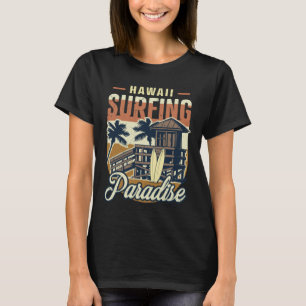 Vintage Surfer Retro Surfing Beach Summer Vacation T-Shirt