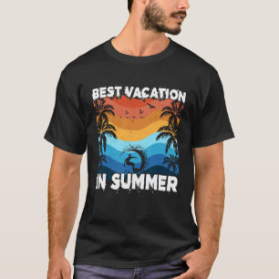 Vintage Surfer Retro Surfing Beach Summer Vacation T-Shirt