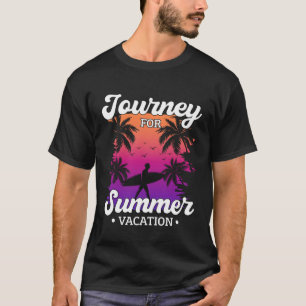 Vintage Surfer Retro Surfing Beach Summer Vacation T-Shirt