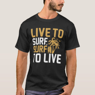 Vintage Surfer Retro Surfing Beach Summer Vacation T-Shirt