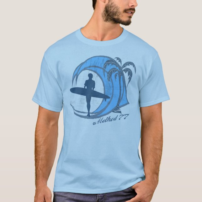 Vintage Surfer Wave T-Shirt (Front)
