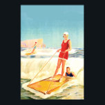 Vintage Surfing Art deco Poster<br><div class="desc">Vintage Poster Surfing Art deco deco, paris, retro deco, nouveau, advertising affiche, retro, colours, city, alcohol, antique, cigerette, cosmetics, crate, maitres, floral, food, fruit, household, items, mall, monkey, drinking, nature, thanksgiving, advertising, posters</div>