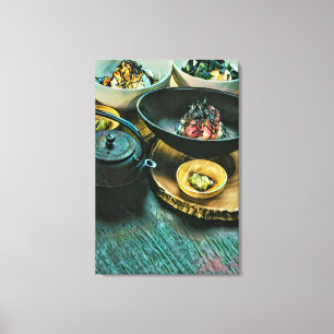 Vintage Sushi gift Canvas Print