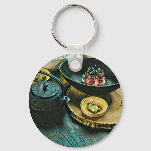 Vintage Sushi gift Keychain (Front)