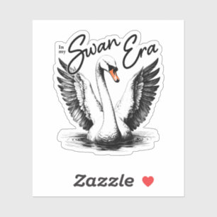 Vintage Swan Era Black Print