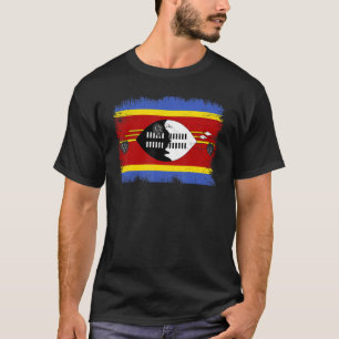 Vintage Swaziland Flag Swazi Independence Day T-Shirt