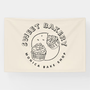 Vintage Sweet Bakery Logo Banner