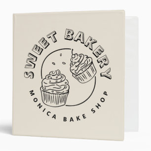 Vintage Sweet Bakery Logo Binder