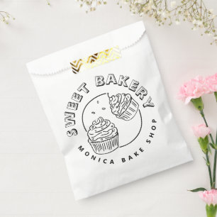 Vintage Sweet Bakery Logo Favour Bag