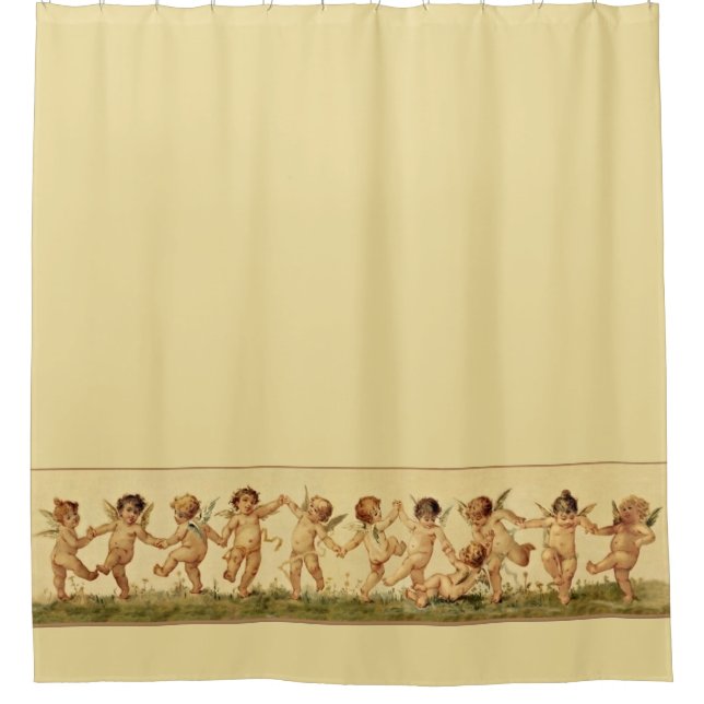 Vintage Sweet Happily Dancing Cherubs Angels (Front)