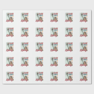 Vintage Sweet Land of Liberty Patriotic Shirt Desi Wrapping Paper