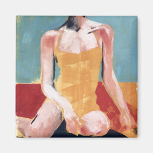 Vintage Swim - Yellow Swimsuit Magnet