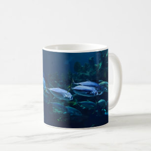 Vintage  Swimming Sharks Coffee Mug