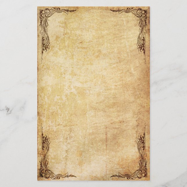 Vintage Swirl Stationery (Front)