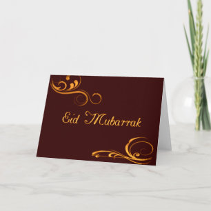 Vintage Swirls - Eid Mubarrak Holiday Card