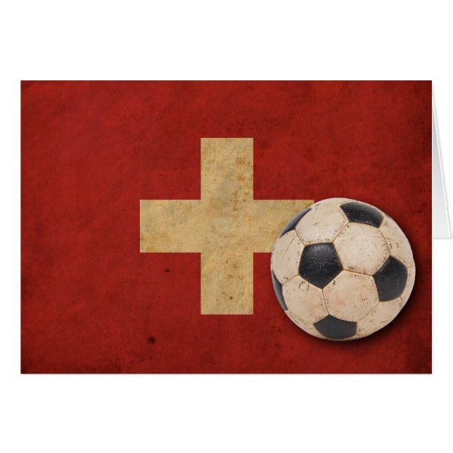 Vintage Switzerland Football (Front Horizontal)