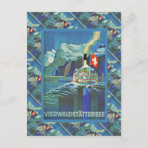 Vintage Switzerland, Vierwaldstattersee, Postcard