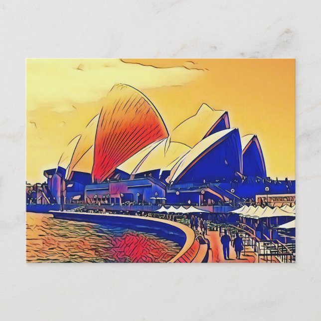 Vintage Sydney Opera House, Australia Postcard (Front)