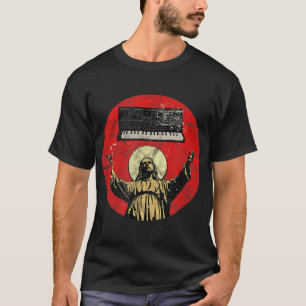 Vintage Synthesizer Jesus Analogue Synth Nerd Anal T-Shirt