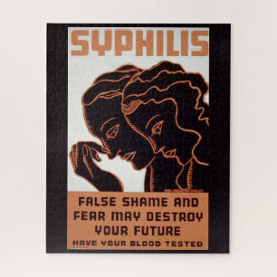 Vintage Syphilis Poster Puzzle Public Health
