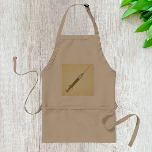 Vintage Syringe Medical Healthcare Sketch  Standard Apron