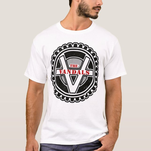 Vintage T-shirt du logo de la bande Vandals (Devant)