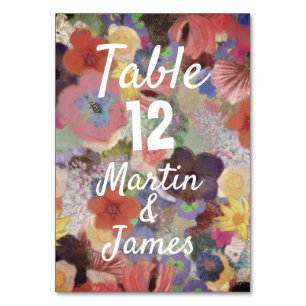 Vintage table number