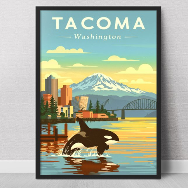 Vintage Tacoma Washington Poster (Creator Uploaded)