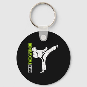 Vintage Taekwondo The Kick Keychain