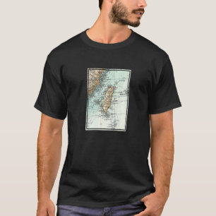 Vintage Taiwan Island Map 1900 T-Shirt