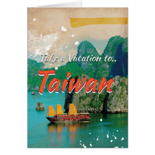 Vintage Taiwan Travel Poster