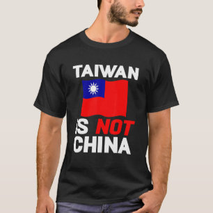 Vintage Taiwanese Flag Taiwan Is Not China Taiwane T-Shirt