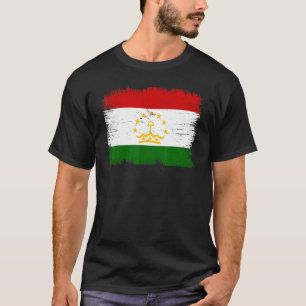 Vintage Tajikistan Flag Tajikistani Independence D T-Shirt