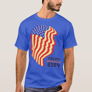 Vintage Take America Back 2024 American Flag Polit T-Shirt